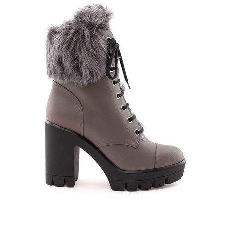 Giuseppe Zanotti Gray Eco Leather Boot - Hilstor