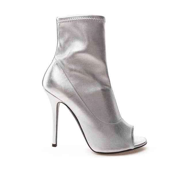 Giuseppe Zanotti Silver Leather Boot - Hilstor