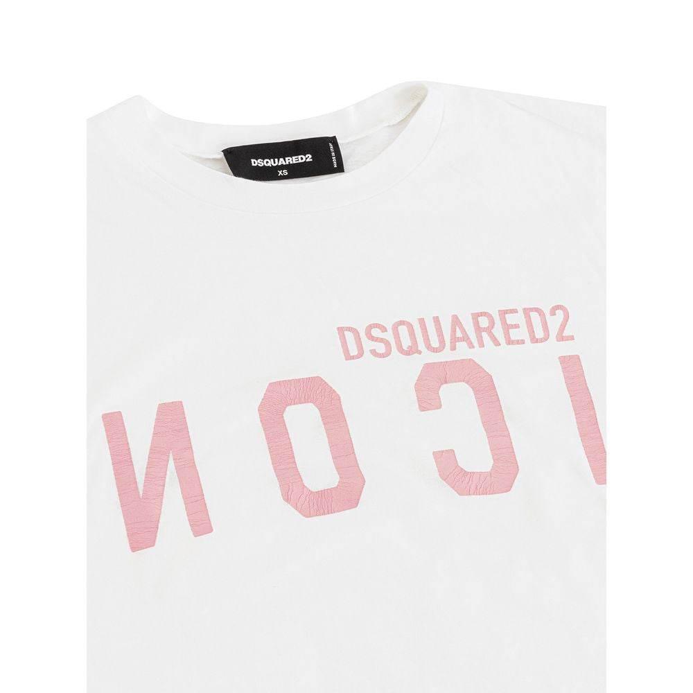 Dsquared² Elegant Cotton White Tee for Stylish Women - Hilstor