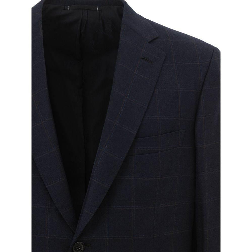 Brioni Blue Wool Blazer - Hilstor