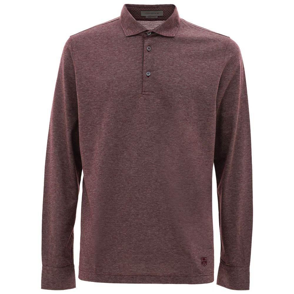 Corneliani Purple Cotton Polo Shirt - Hilstor