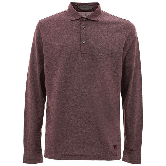 Corneliani Purple Cotton Polo Shirt - Hilstor