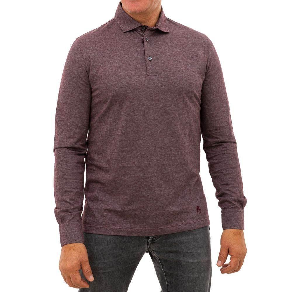 Corneliani Purple Cotton Polo Shirt - Hilstor