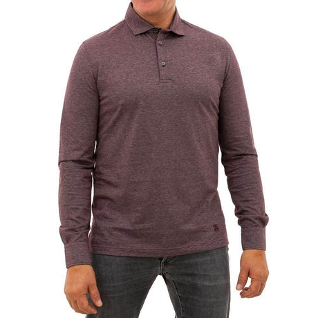 Corneliani Purple Cotton Polo Shirt - Hilstor