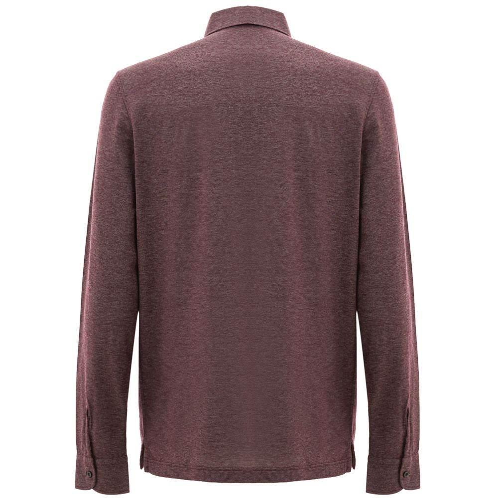 Corneliani Purple Cotton Polo Shirt - Hilstor