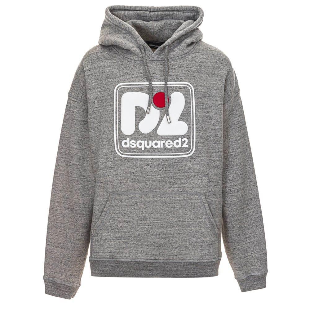 Dsquared² Gray Cotton Hoody - Hilstor
