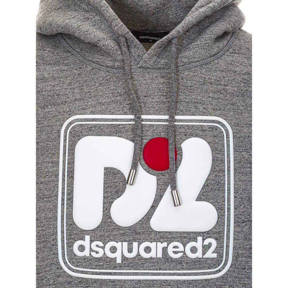 Dsquared² Gray Cotton Hoody - Hilstor