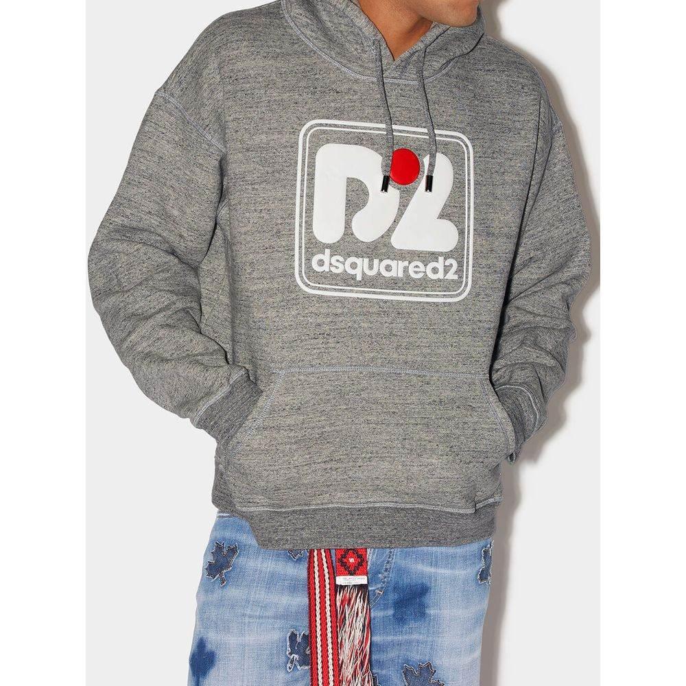Dsquared² Gray Cotton Hoody - Hilstor