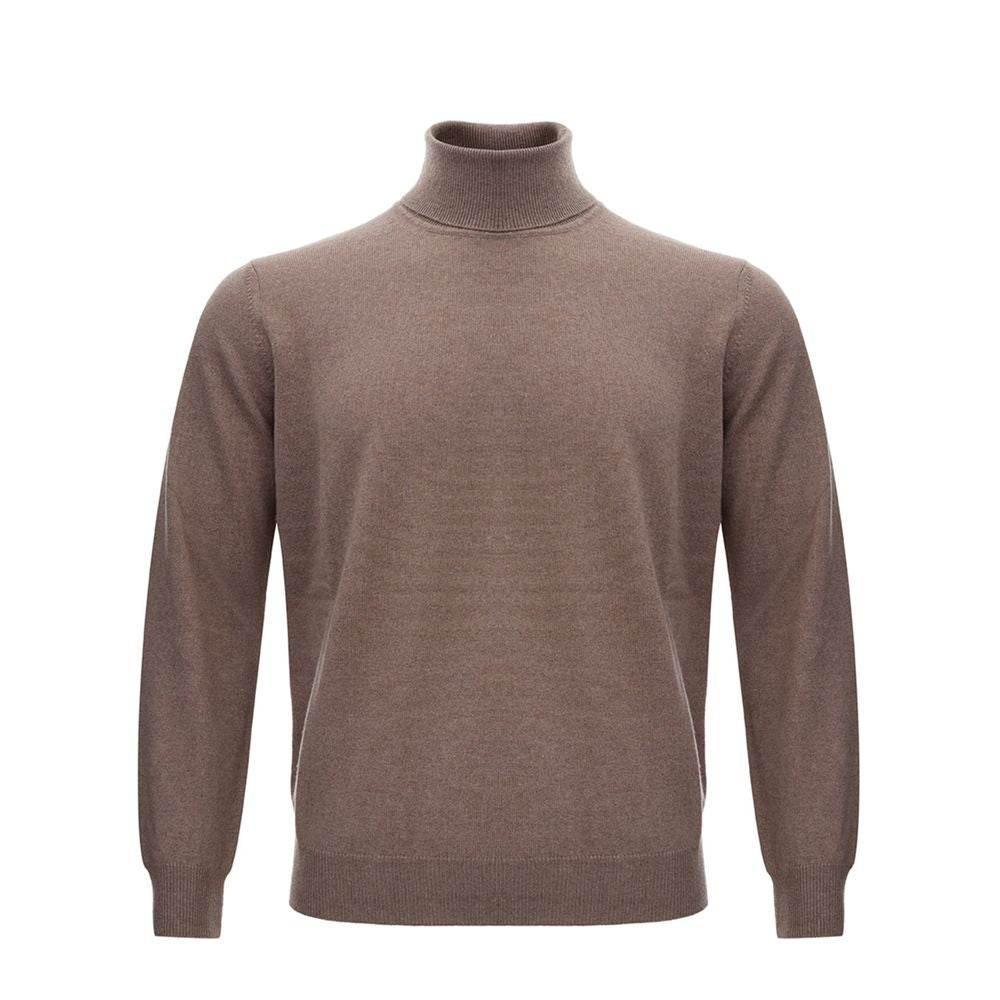 KANGRA Brown Wool Sweater - Hilstor