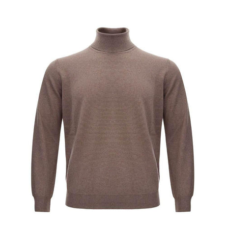 KANGRA Brown Wool Sweater - Hilstor