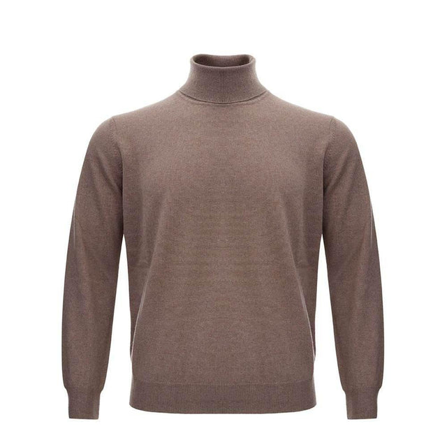 KANGRA Brown Wool Sweater - Hilstor