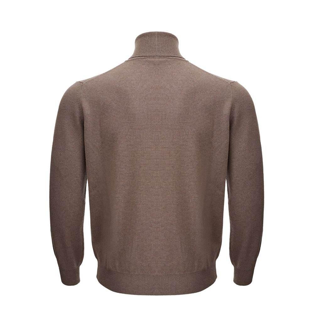 KANGRA Brown Wool Sweater - Hilstor