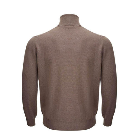 KANGRA Brown Wool Sweater - Hilstor