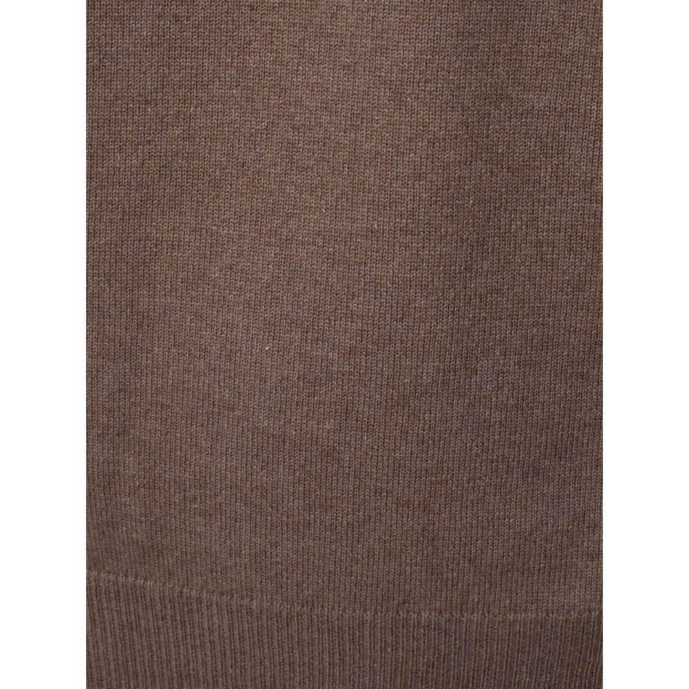 KANGRA Brown Wool Sweater - Hilstor