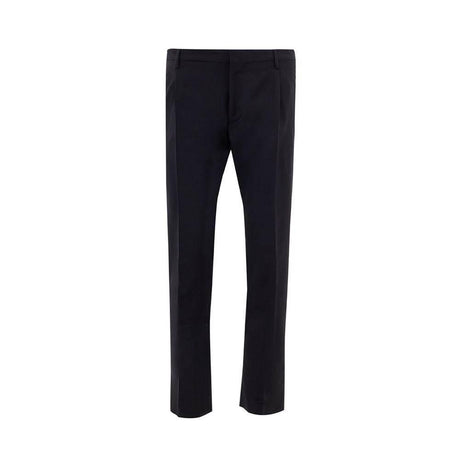 Valentino Black Wool Jeans & Pant - Hilstor
