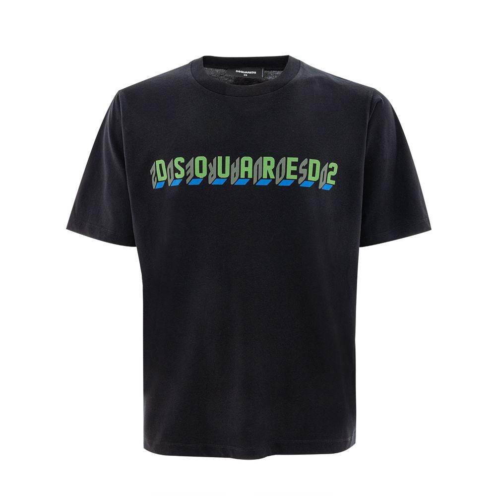 Dsquared² Black Cotton T-Shirt - Hilstor