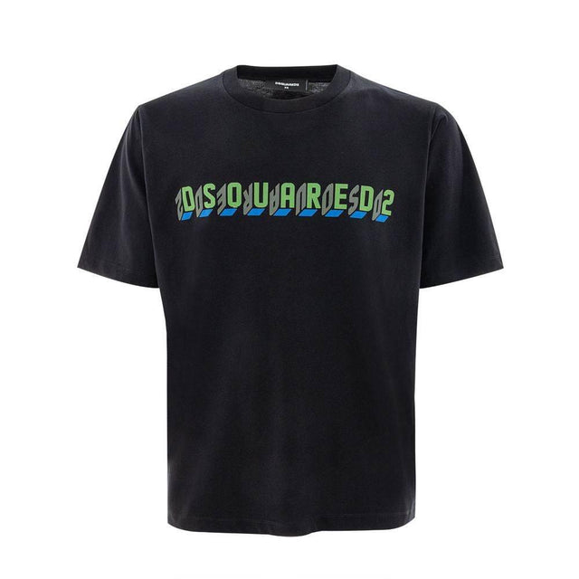 Dsquared² Black Cotton T-Shirt - Hilstor