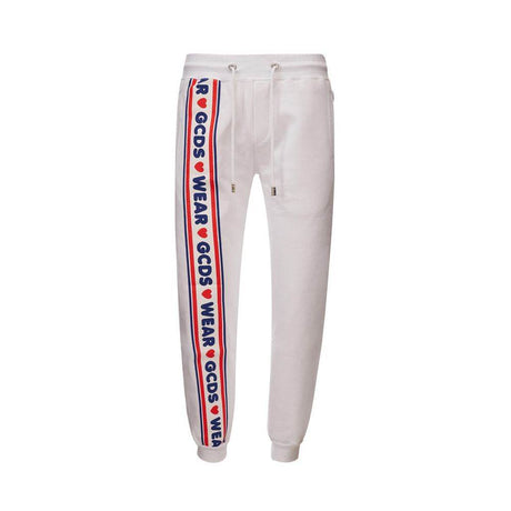 GCDS Elevate Your Wardrobe with Chic White Cotton Pants - Hilstor