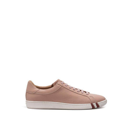 Bally Pink Leather Sneaker - Hilstor