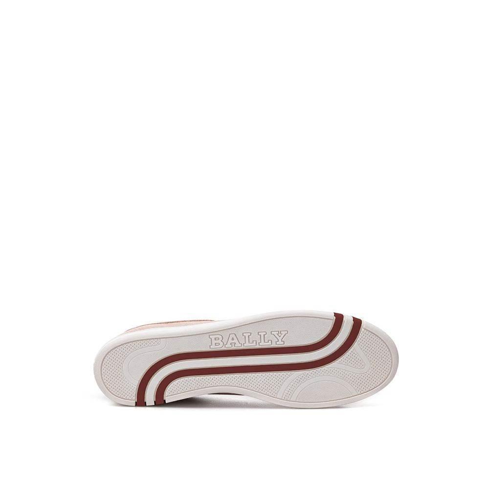 Bally Pink Leather Sneaker - Hilstor