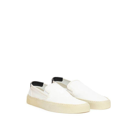Saint Laurent White Cotton Sneaker - Hilstor