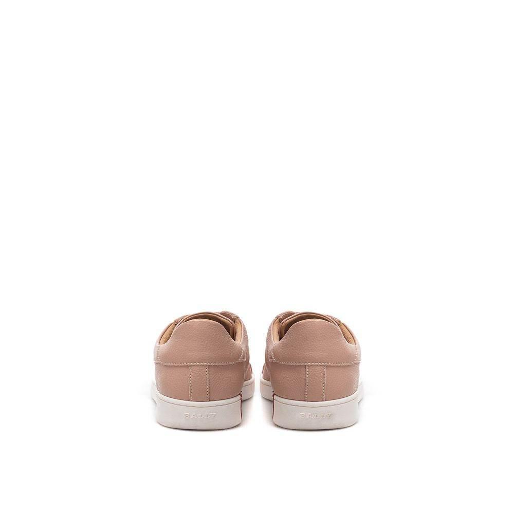 Bally Pink Leather Sneaker - Hilstor