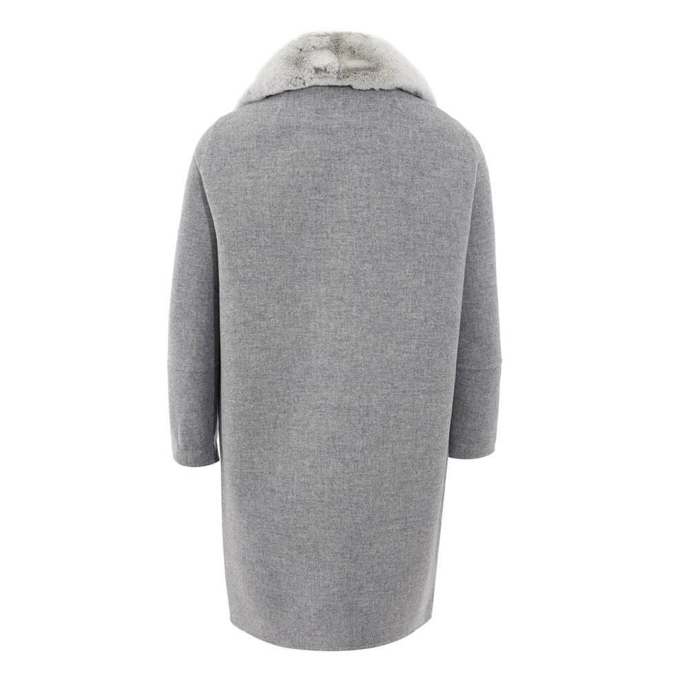 Herno Elegant Gray Wool Jacket for Timeless Style - Hilstor