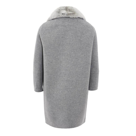 Herno Elegant Gray Wool Jacket for Timeless Style - Hilstor