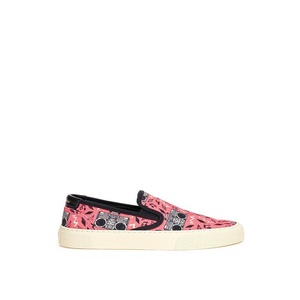 Saint Laurent Pink Cotton Sneaker - Hilstor