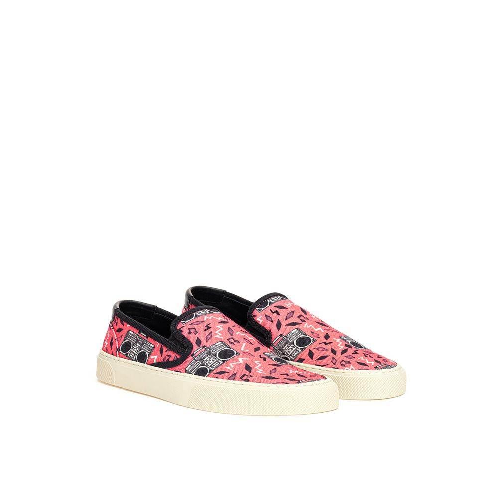 Saint Laurent Pink Cotton Sneaker - Hilstor
