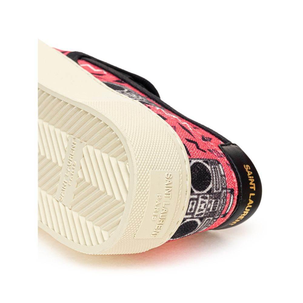 Saint Laurent Pink Cotton Sneaker - Hilstor