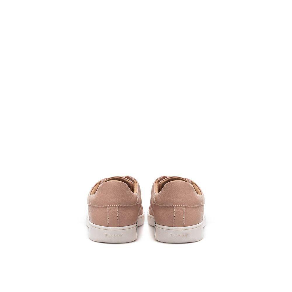 Bally Elegant Pink Leather Sneakers for Women - Hilstor