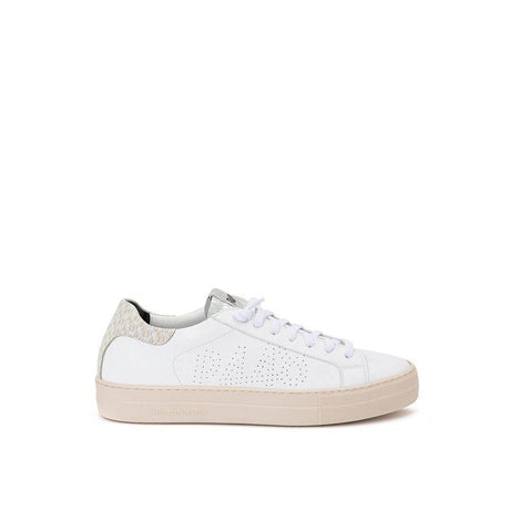 P448 White Leather Sneakers Elegant Casual Footwear - Hilstor
