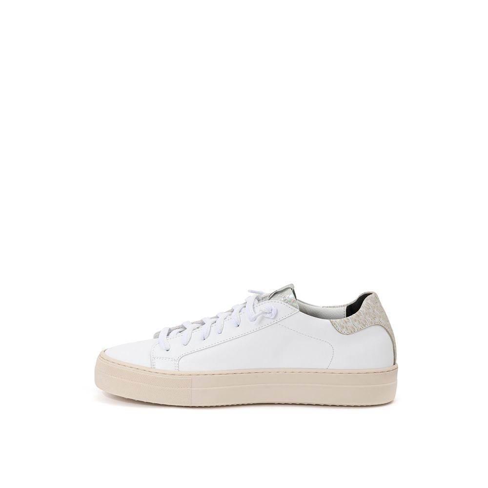 P448 White Leather Sneakers Elegant Casual Footwear - Hilstor