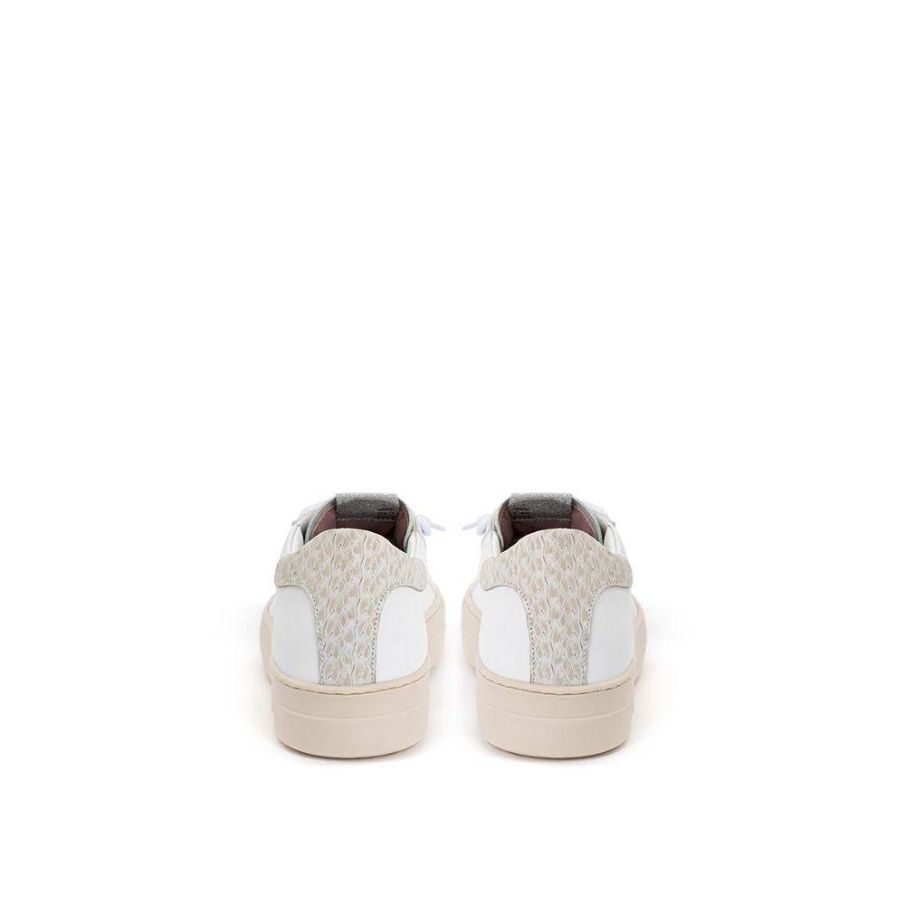 P448 White Leather Sneakers Elegant Casual Footwear - Hilstor