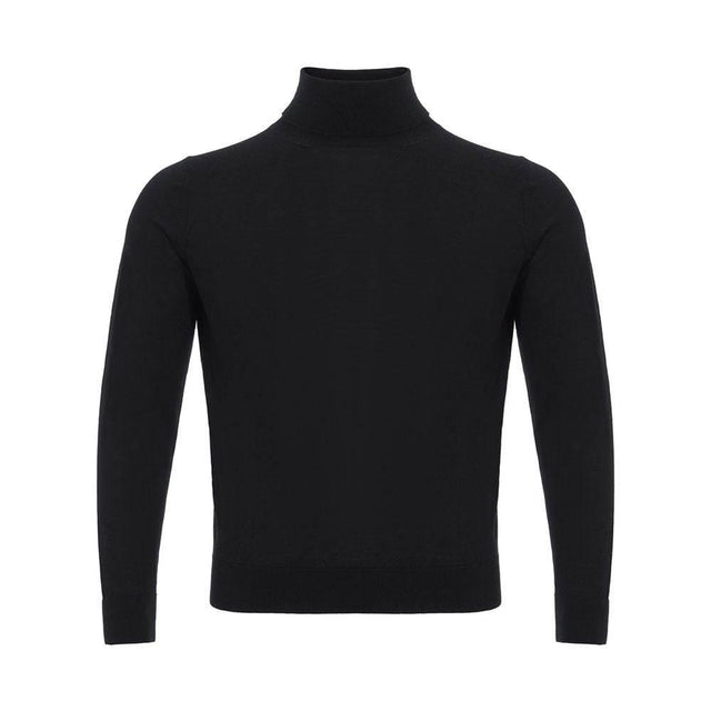 Colombo Italian Cashmere Luxury Black Sweater - Hilstor