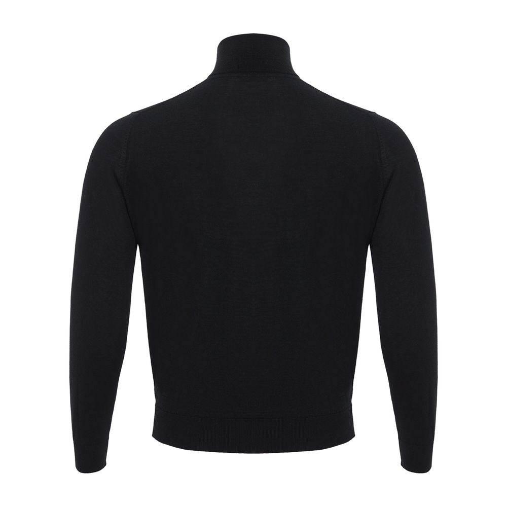 Colombo Italian Cashmere Luxury Black Sweater - Hilstor