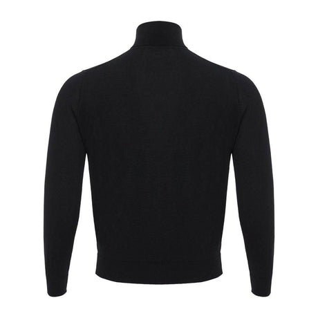 Colombo Italian Cashmere Luxury Black Sweater - Hilstor