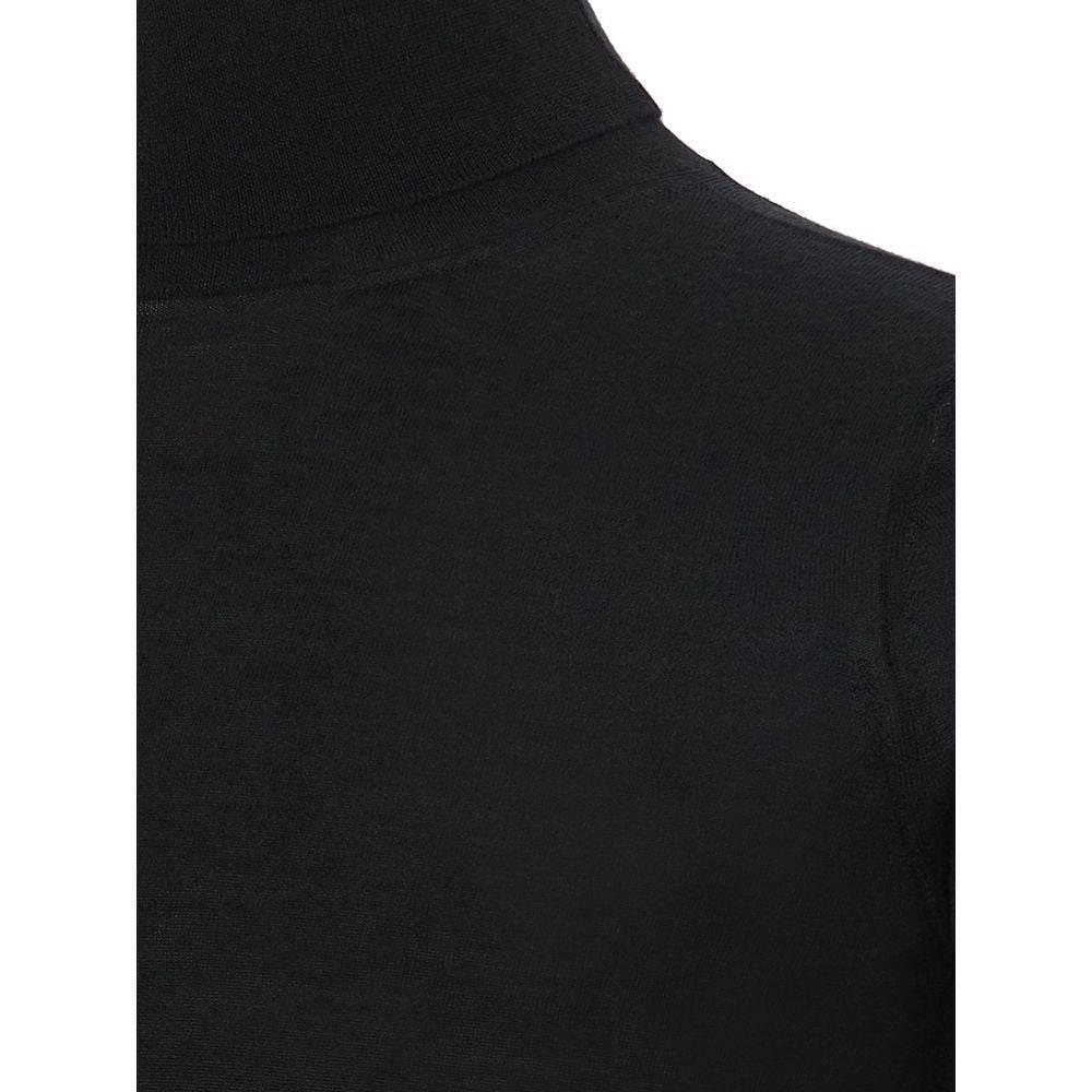 Colombo Italian Cashmere Luxury Black Sweater - Hilstor