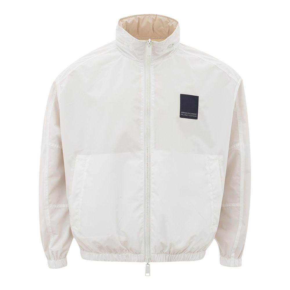 Armani Exchange Beige Polyamide Jacket for the Modern Man - Hilstor