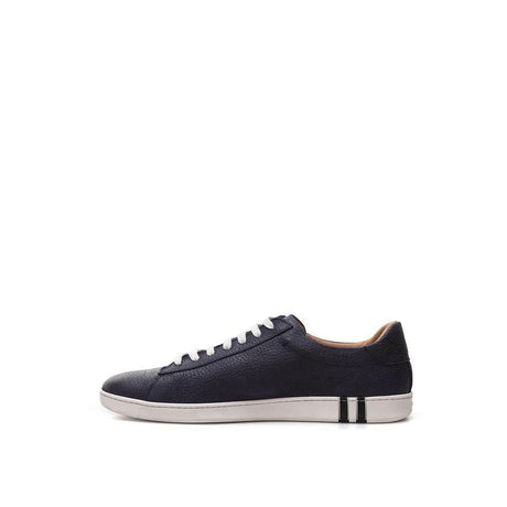 Bally Elegant Blue Leather Sneakers For Men - Hilstor