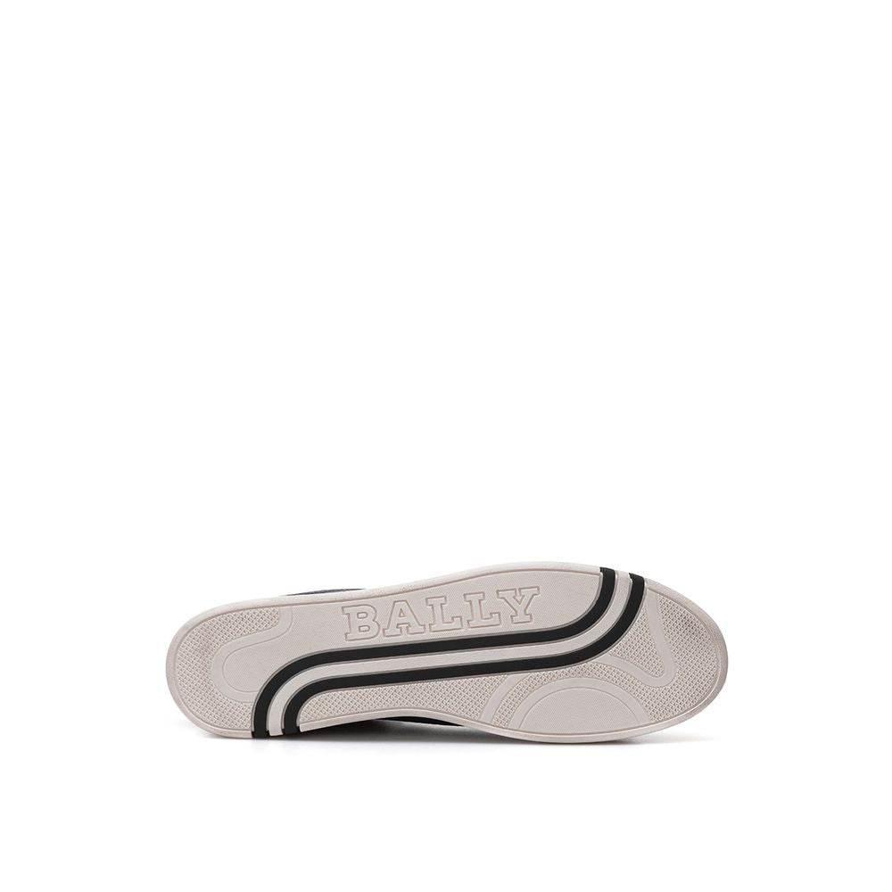 Bally Elegant Blue Leather Sneakers For Men - Hilstor