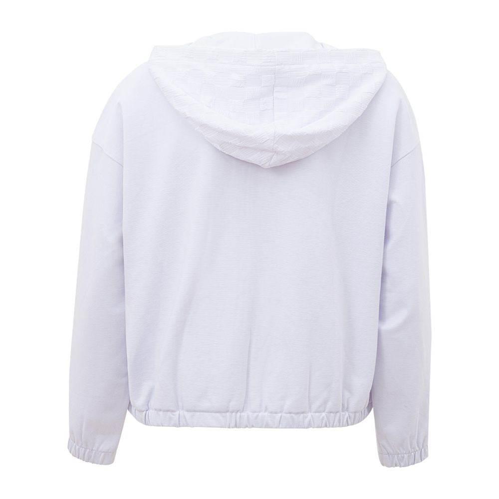 Armani Exchange Chic White Viscose Sweater for Women - Hilstor