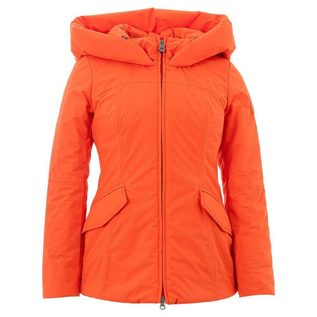 Peuterey Elegant Orange Polyester Jacket for Women - Hilstor