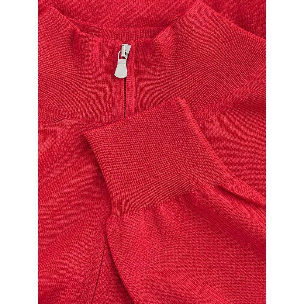 Gran Sasso Elegant Crimson Wool T-Shirt for Men - Hilstor