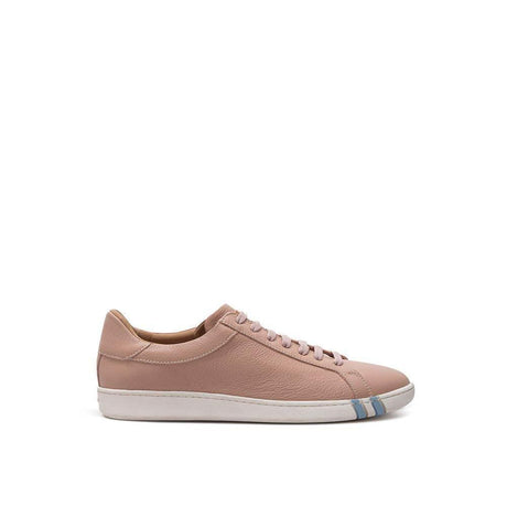 Bally Elegant Pink Leather Sneakers - Hilstor