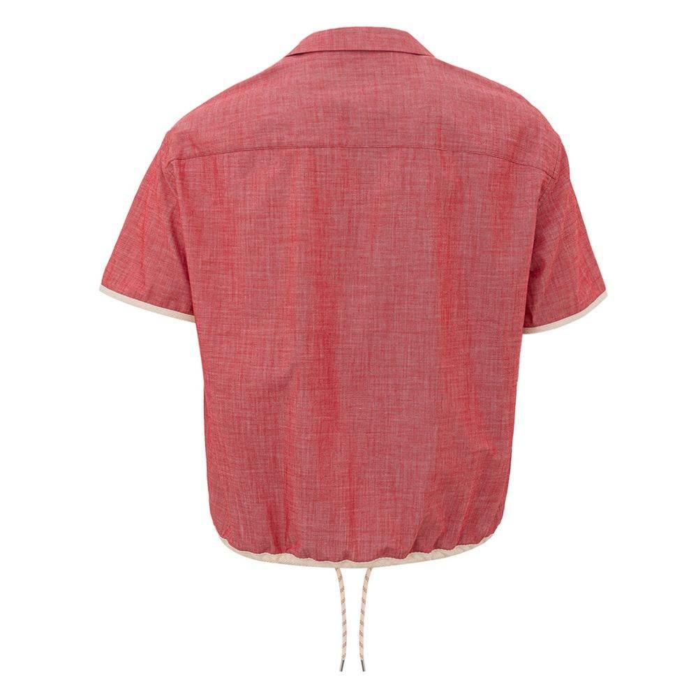 Armani Exchange Crimson Cotton Classic Men's Shirt - Hilstor