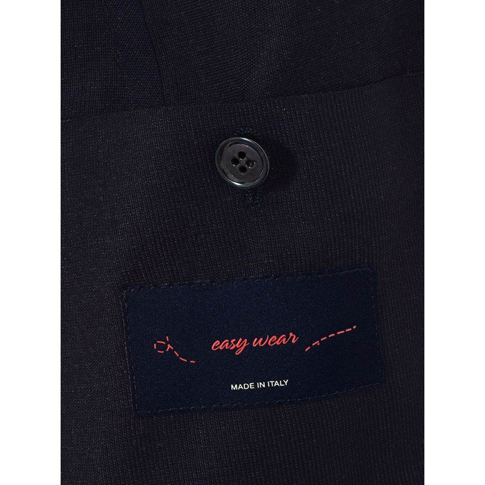 Elegant Blue Cotton Lardini Jacket - Hilstor