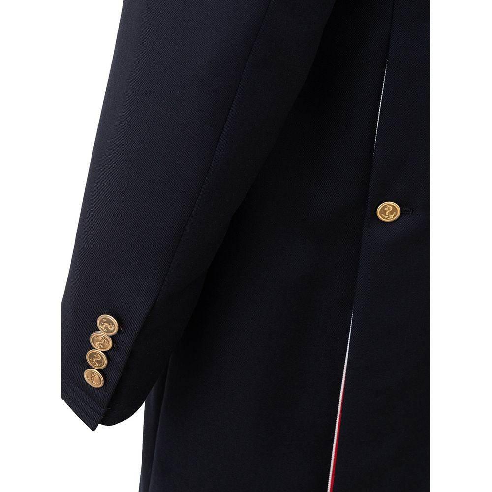 Thom Browne Elegant Wool Jacket in Signature Blue - Hilstor