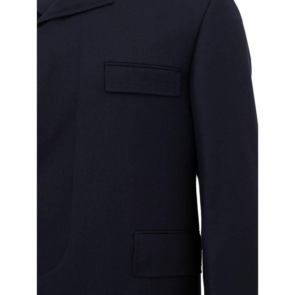 Thom Browne Elegant Wool Jacket in Signature Blue - Hilstor